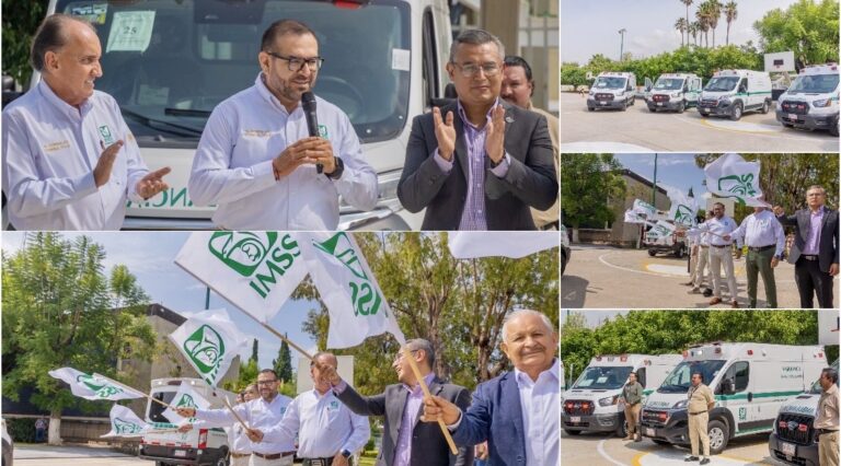 Incrementa IMSS Guanajuato 5 nuevas ambulancias, para beneficio de población derechohabiente