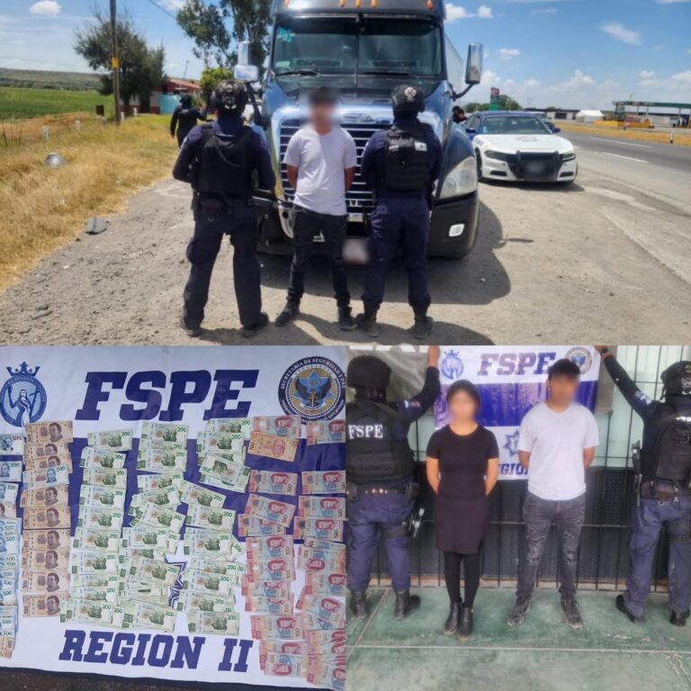 Detienen a dos personas con tractocamión robado desde 2018 en San Diego de la Unión