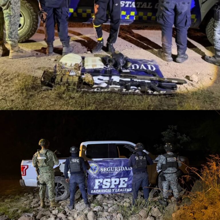 Persecución en San Felipe tras presunto robo con violencia termina con aseguramiento de vehículo y equipo táctico