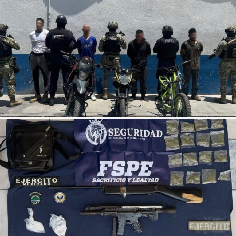 Detienen a cuatro personas y aseguran cinco armas en operativo en Acámbaro