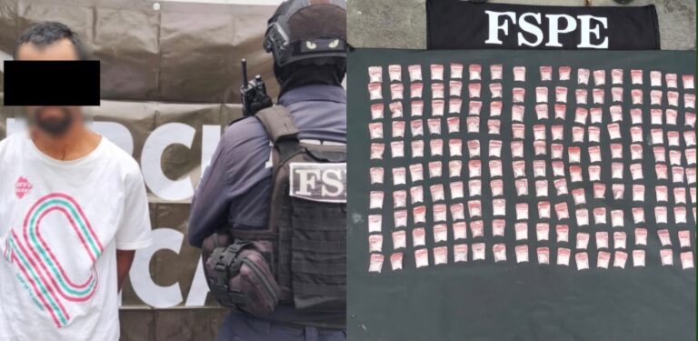 Fuerzas de seguridad estatal y federal detienen a hombre con 504 dosis de droga