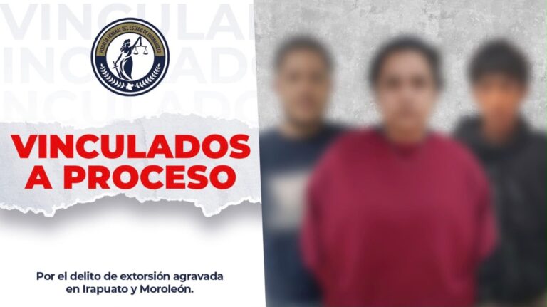 Van tres a proceso por extorsión en Irapuato y Moroleón