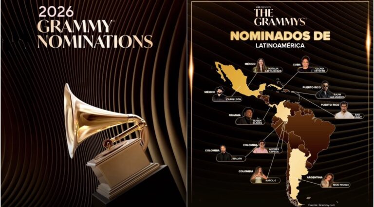 ¡SE ACERCA LA LISTA DE NOMINADOS AL LATIN GRAMMY 2026!