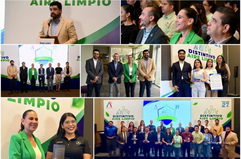RECONOCEN A 15 EMPRESAS POR SUS ACCIONES A FAVOR DE LA CALIDAD DEL AIRE