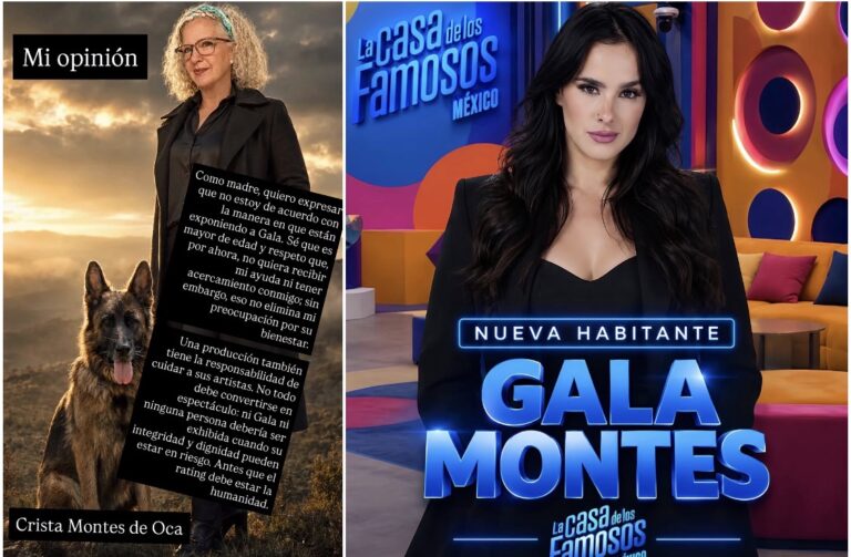 MAMÁ DE GALA MONTES REACCIONA A SU ENTRADA A “LA CASA DE LOS FAMOSOS”