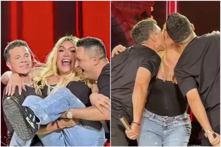 ¡WENDY GUEVARA PROTAGONIZA TREMENDO BESO DE TRES!