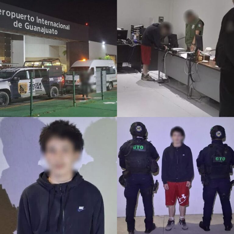 Detienen en Celaya a joven estadounidense requerido por autoridades de EU