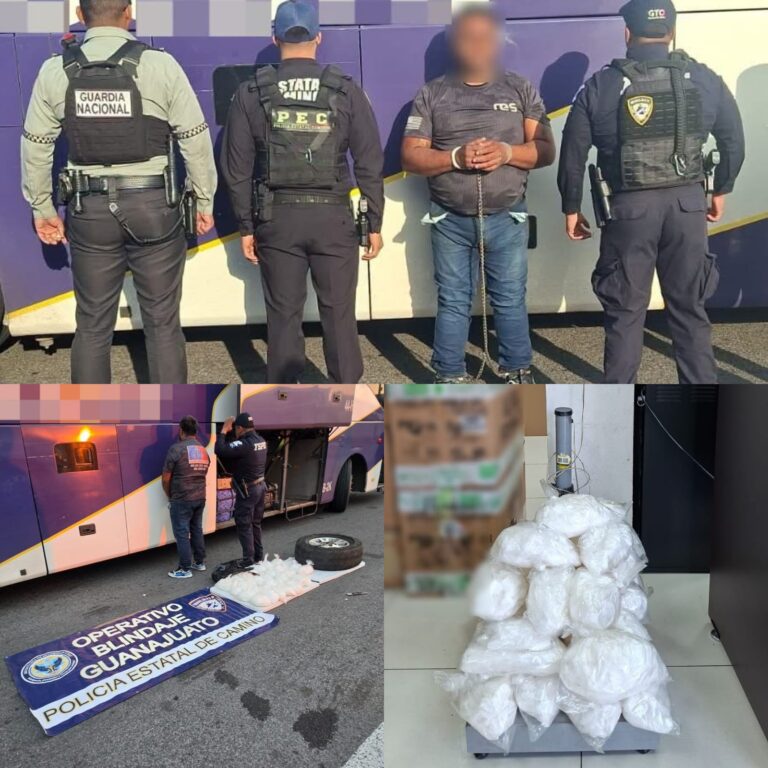 Descubren más de 16 kilos de cristal ocultos en llanta de autobús en Salamanca