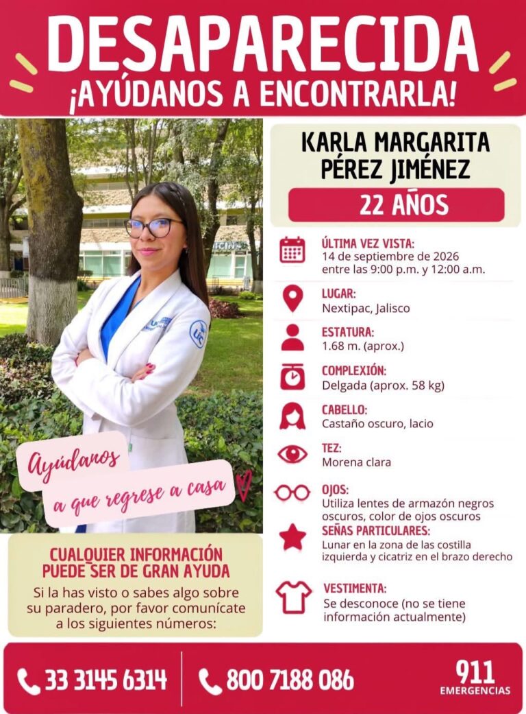 Buscan a joven irapuatense desaparecida en Jalisco