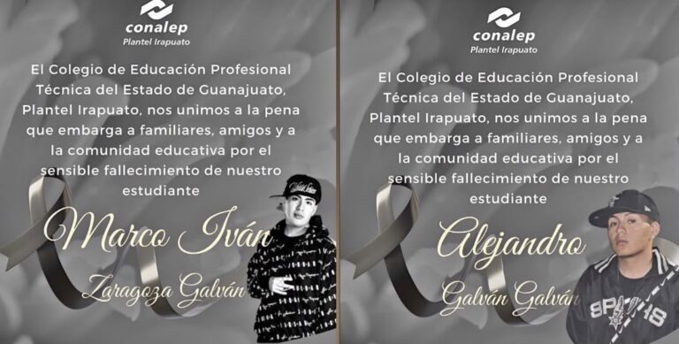 Jóvenes asesinados en mueblería de Irapuato eran estudiantes del Conalep