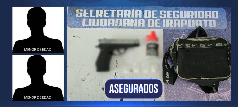 Detienen a dos adolescentes tras intento de asalto en Irapuato