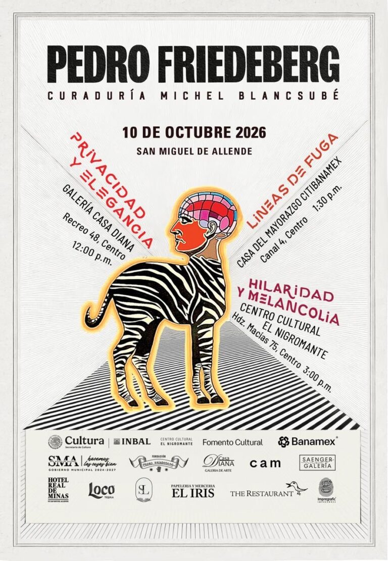Consolida San Miguel de Allende agenda cultural de alcance estatal con exposición de Pedro Friedeberg