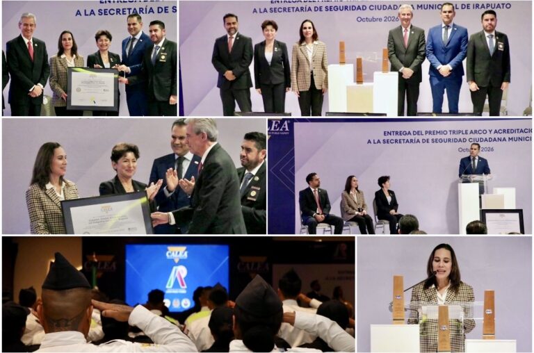 IRAPUATO ALCANZA MÁXIMO RECONOCIMIENTO INTERNACIONAL DE CALEA EN SEGURIDAD