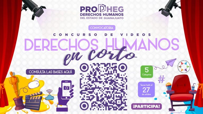 Invita PRODHEG a participar en el concurso de videos cortos “Derechos Humanos en Corto”